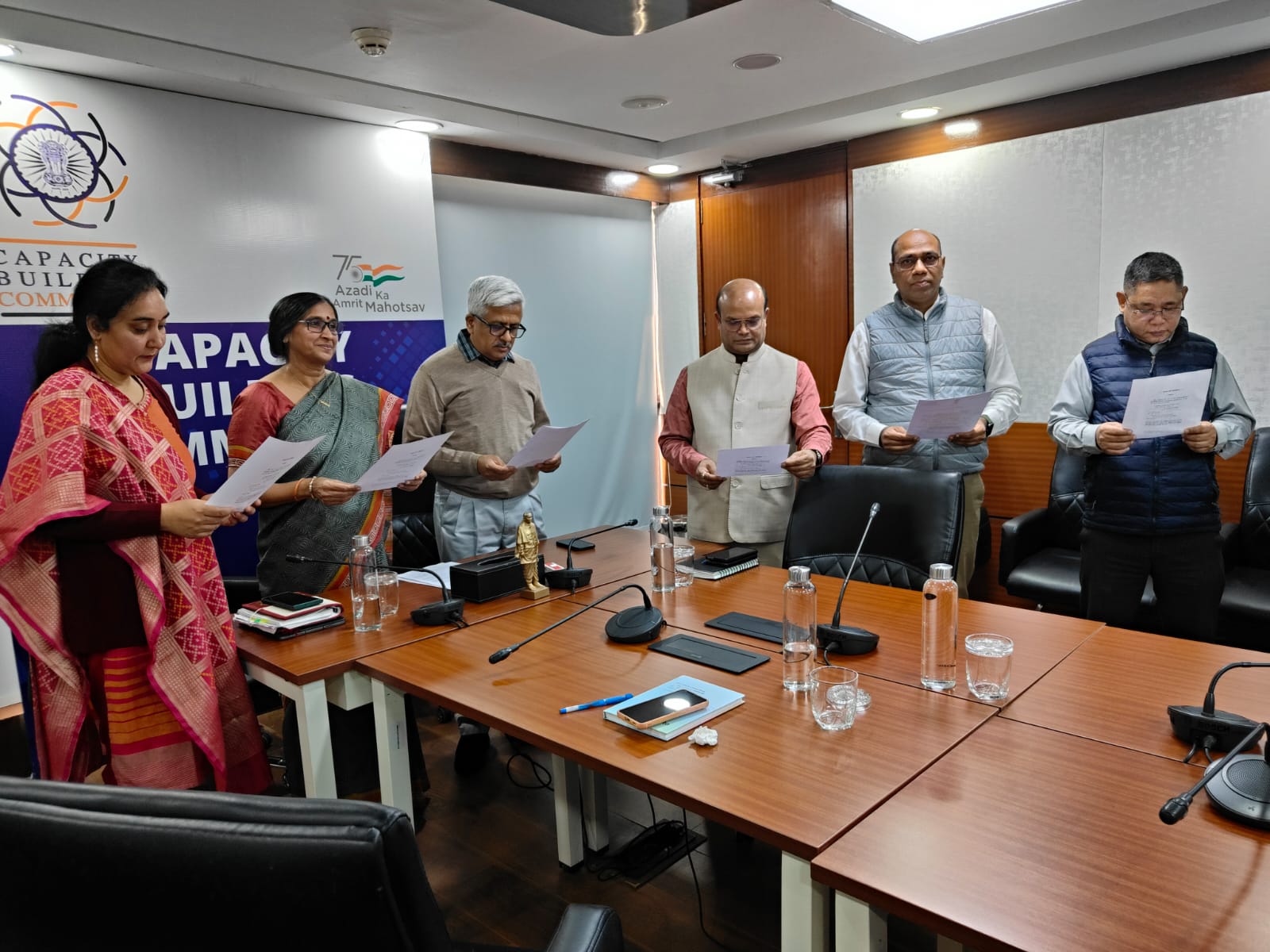 Taking the Pledge by Reading the Preamble of the Constitution of India