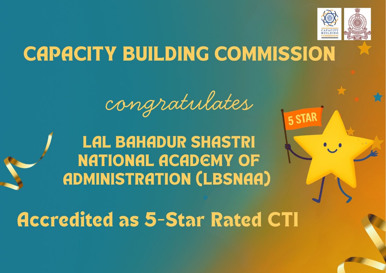 LBSNAA Achieves 5-Star Rating Under NSCSTI 2.0 Framework