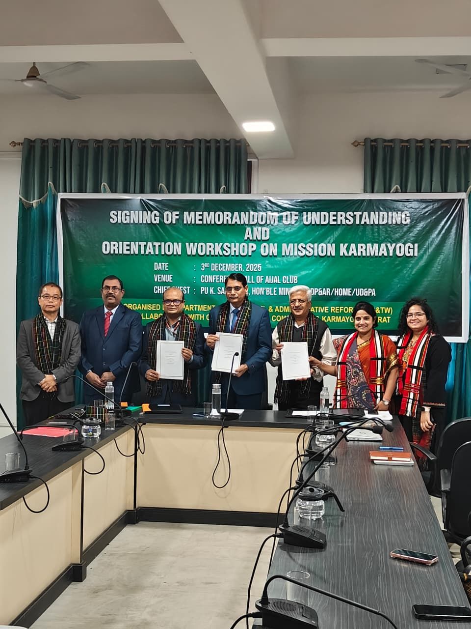 Signing of Memorandum of Understanding and Orientation Workshop on Mission Karmayogi