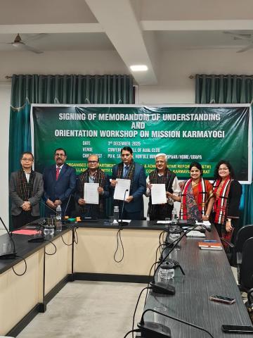 Signing of Memorandum of Understanding and Orientation Workshop on Mission Karmayogi