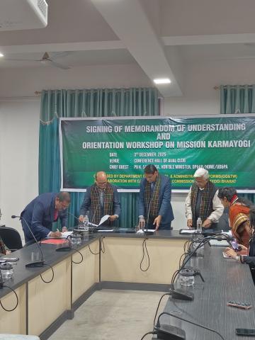 Signing of Memorandum of Understanding and Orientation Workshop on Mission Karmayogi