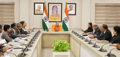 A State-level meeting chaired by Chief Minister of Uttar Pradesh, Yogi Adityanath, was held with the Chief