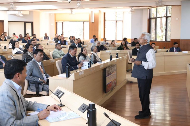 Dr Balasubramaniam, Member-HR, CBC engaged with OTs at LBSNAA, Mussoorie