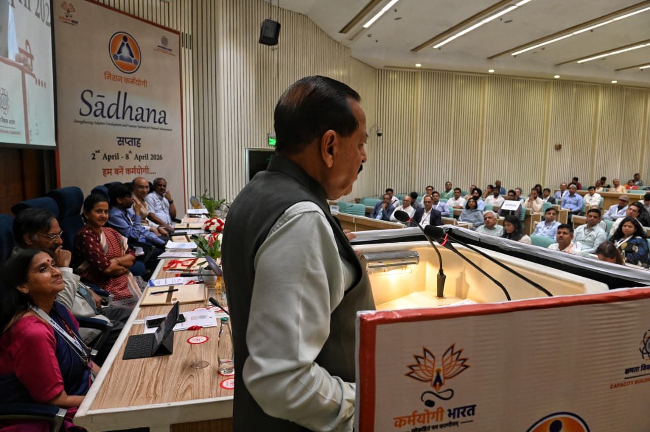 MoS (PP), Dr. Jitendra Singh addresses at the Special Session held today during Karmayogi Sādhana Saptah. - Image 3