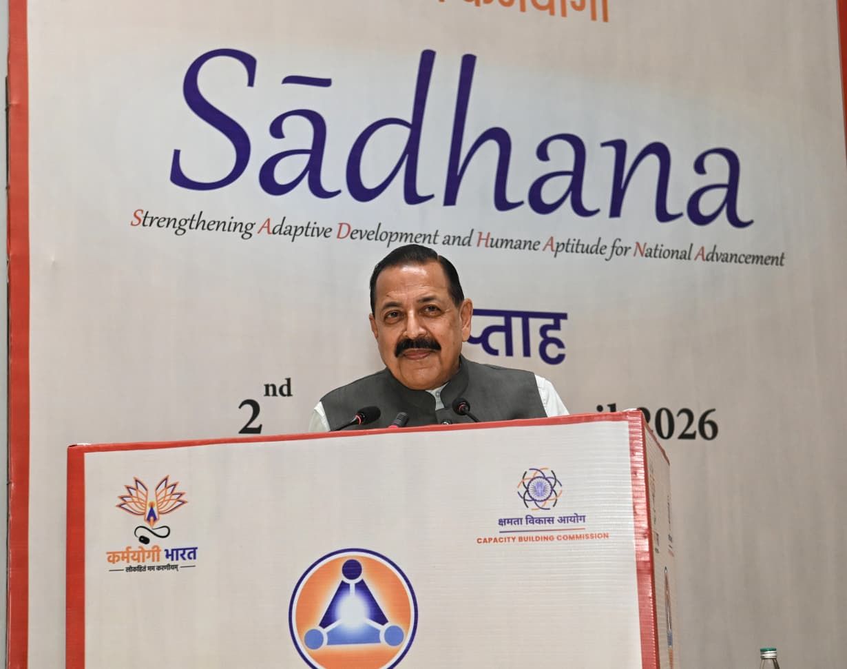 MoS (PP), Dr. Jitendra Singh addresses at the Special Session held today during Karmayogi Sādhana Saptah. - Image 4