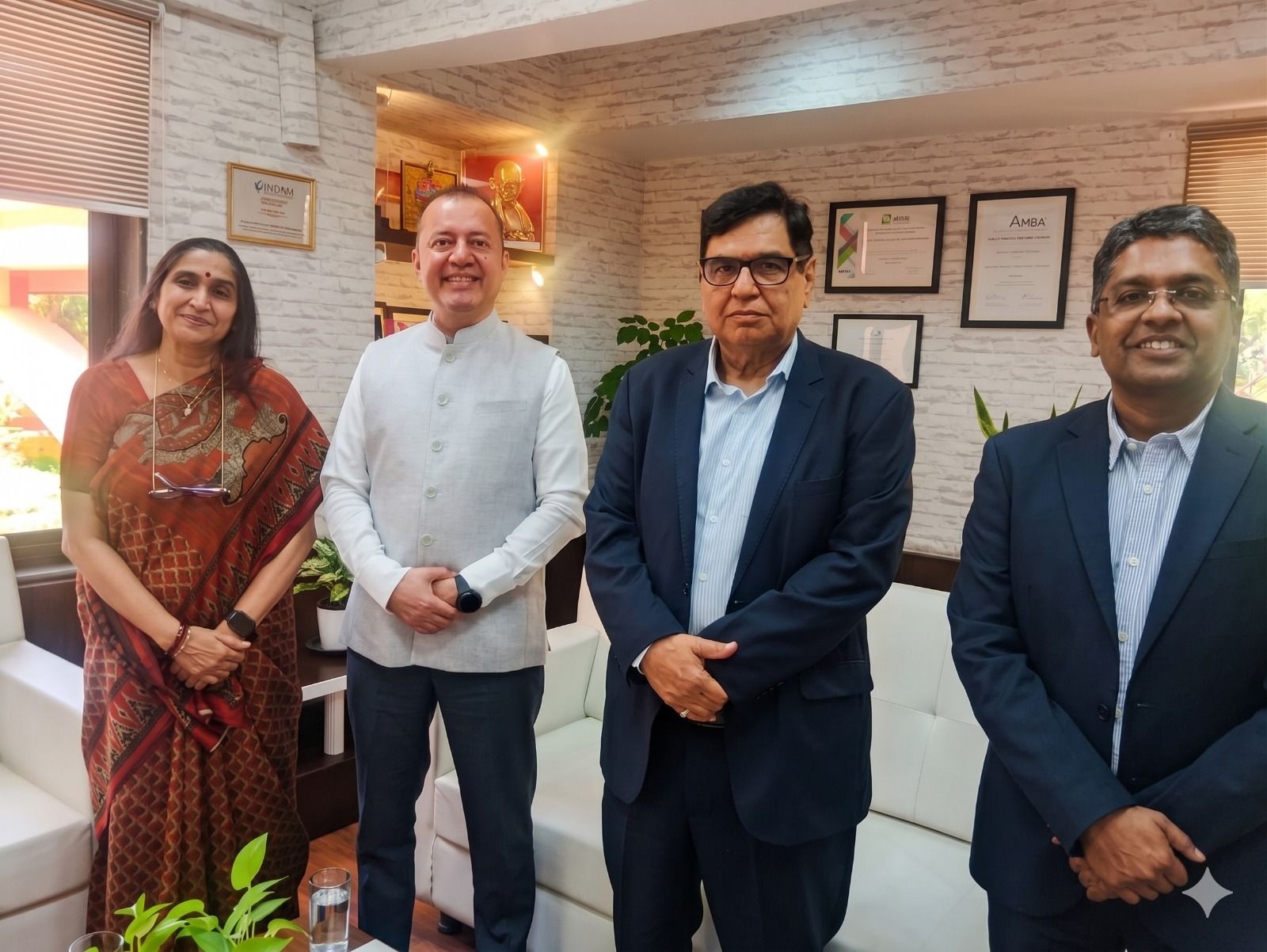 Dr. Alka Mittal and Mr. Atul Sobti also met with Prof. Himanshu Rai, Director, IIM Indore, further strengthening the collaboration between key institutions committed to leadership excellence - Image 2
