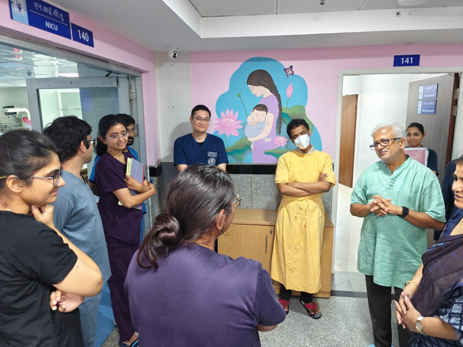 Dr. R Balasubramaniam, Member HR, Capacity Building Commission, and the team visited AIIMS, Delhi