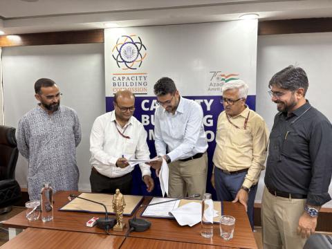 Capacity Building Commission (CBC) has signed a contract with the Kaivalya Education Foundation (KEF)
