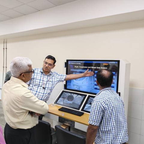 Dr. R Balasubramaniam, Member–HR, CBC, visited the DMRC Academy to engage with the institution and gain insights into its training approach