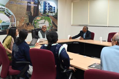Dr. R Balasubramaniam, Member (HR), Capacity Building Commission (CBC), visited the BEL Academy for Excellence, Bengaluru
