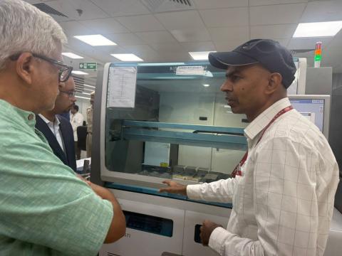 Dr. R Balasubramaniam, Member HR, Capacity Building Commission, and the team visited AIIMS, Delhi