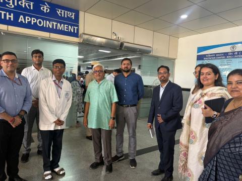 Dr. R Balasubramaniam, Member HR, Capacity Building Commission, and the team visited AIIMS, Delhi
