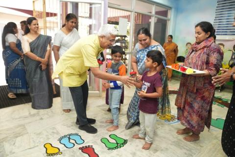 Member (HR), Capacity Building Commission, Dr. R Balasubramaniam visited All India Institute of Speech and Hearing (AIISH), Mysore