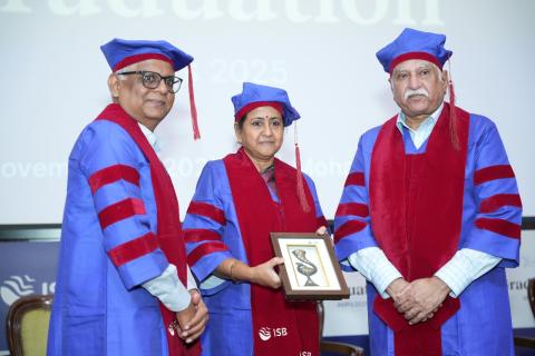 Ms. S Radha Chauhan, Chairperson, Capacity Building Commission, Addresses ISB’s Advanced Management Program Graduation Ceremony