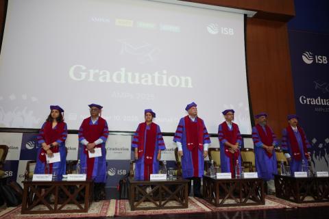 Ms. S Radha Chauhan, Chairperson, Capacity Building Commission, Addresses ISB’s Advanced Management Program Graduation Ceremony