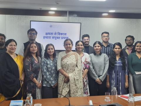 Ms. S. Radha Chauhan, Chairperson, Capacity Building Commission (CBC), interacted with the Karmayogi Sarthis