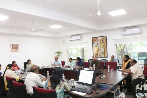 Smt. S. Radha Chauhan, Chairperson - Capacity Building Commission (CBC) and Smt. Santhi Kumari, Vice Chairperson & Director General - Dr. Marri Channa Reddy Human Resource Development Institute of Telangana (MCRHRDIT) held an interaction
