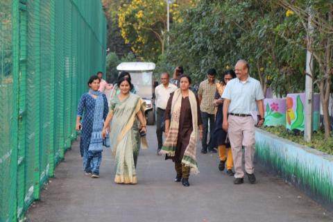 Smt. S. Radha Chauhan, Chairperson - Capacity Building Commission (CBC) and Smt. Santhi Kumari, Vice Chairperson & Director General - Dr. Marri Channa Reddy Human Resource Development Institute of Telangana (MCRHRDIT) held an interaction