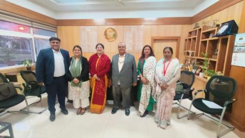 A pre-workshop discussion was held in the presence of Smt. Chandralekha Mukherjee, Principal Advisor, Capacity Building Commission, and Shri Sachin Sinha