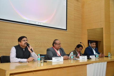 A pre-workshop discussion was held in the presence of Smt. Chandralekha Mukherjee, Principal Advisor, Capacity Building Commission, and Shri Sachin Sinha