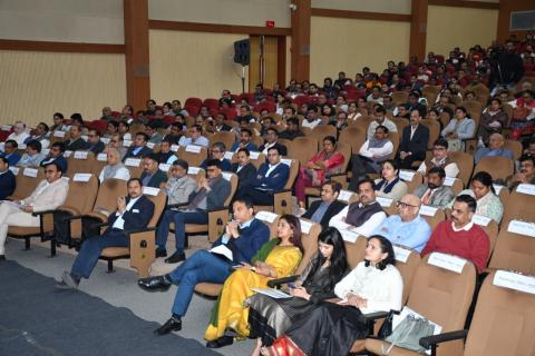 Chairperson, CBC, Ms S. Radha Chauhan and Chief Secretary, Government of Madhya Pradesh, Shri Anurag Jain address the State‑Level Capacity‑Building Plan Development Workshop