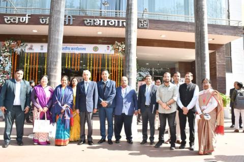 Chairperson, CBC, Ms S. Radha Chauhan and Chief Secretary, Government of Madhya Pradesh, Shri Anurag Jain address the State‑Level Capacity‑Building Plan Development Workshop