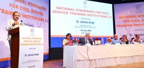 MoS Dr. Jitendra Singh launched the National Standards for Civil Service Training Institutes 2.0 (NSCSTI 2.0), in New Delhi on 18.07.2025.