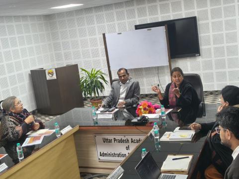 Chairperson CBC, Ms S Radha Chauhan, visited @upacademyup & held detailed discussions with institute leadership