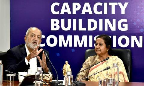 Mrs. S. Radha Chauhan assumes charge as Chairperson, Capacity Building Commission