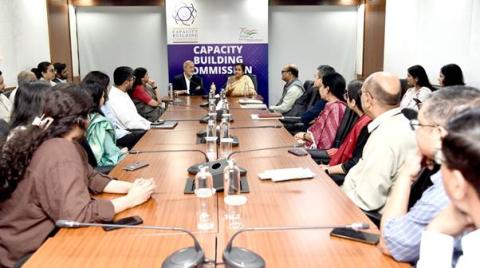 Mrs. S. Radha Chauhan assumes charge as Chairperson, Capacity Building Commission
