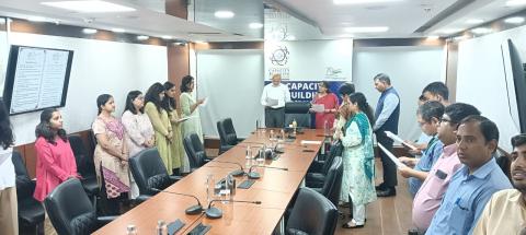 Pledge taking ceremony on Swachh Bharat Campaign at CBC