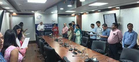 Pledge taking ceremony on Swachh Bharat Campaign at CBC